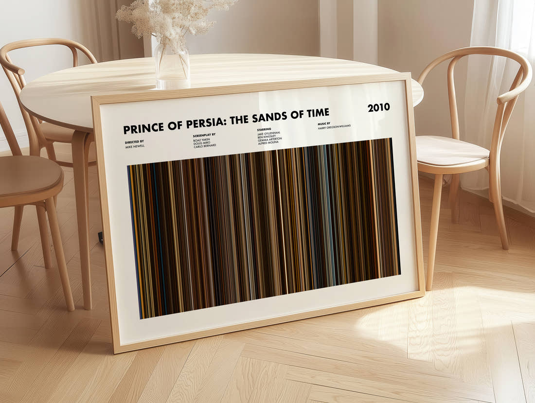 Prince of Persia: The Sands of Time Movie Barcode Poster
