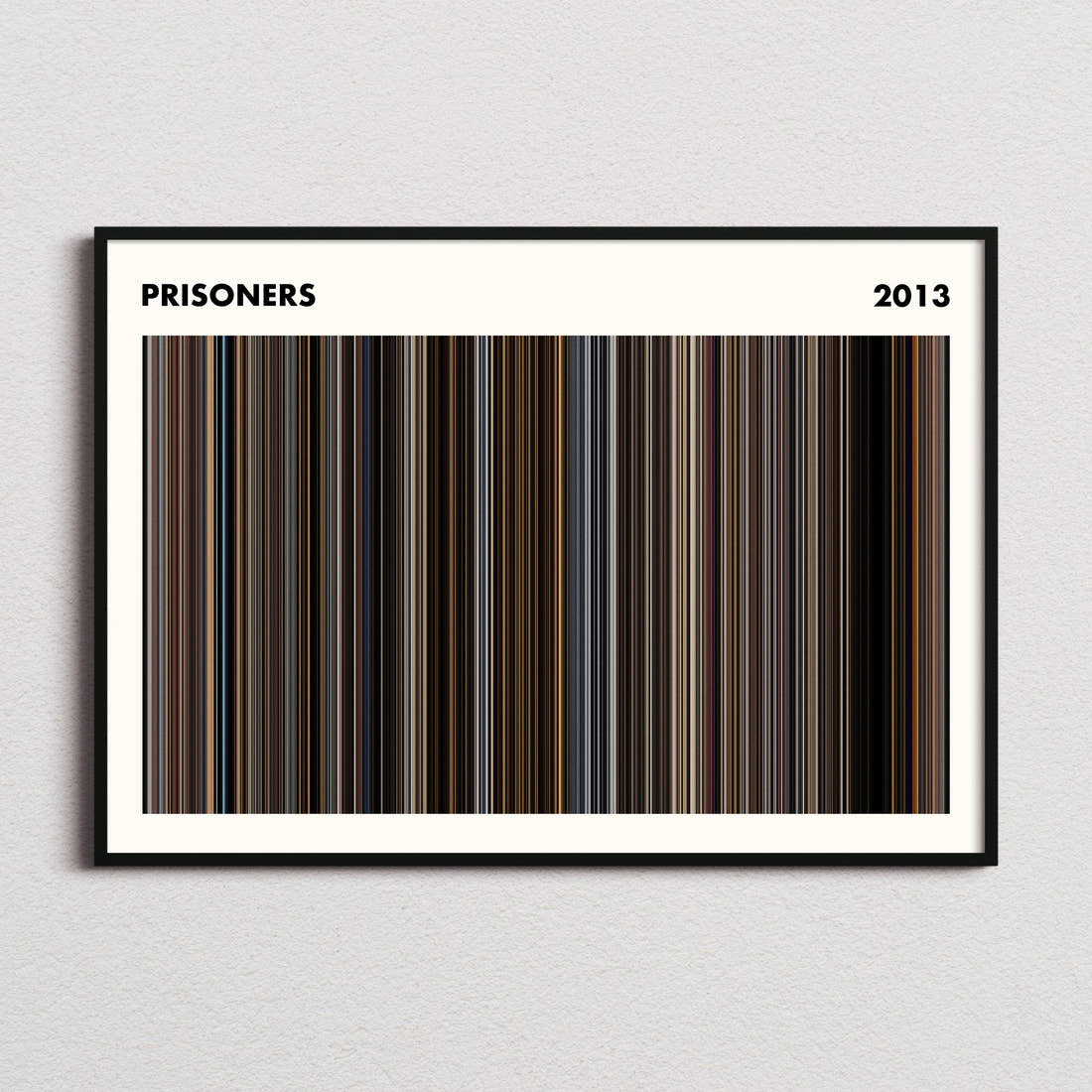 Prisoners Movie Barcode Poster - Simplified