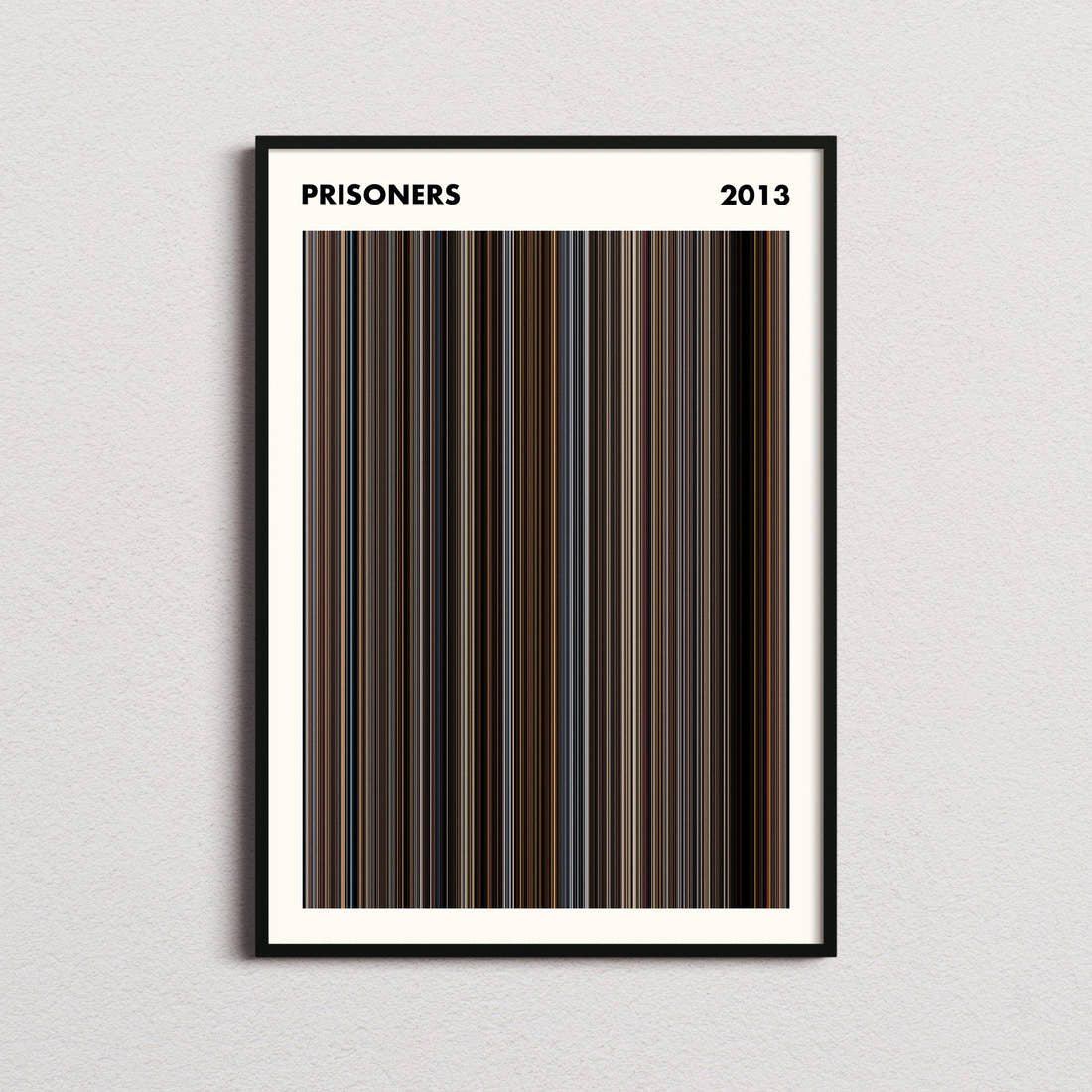 Prisoners Movie Barcode Poster - Simplified