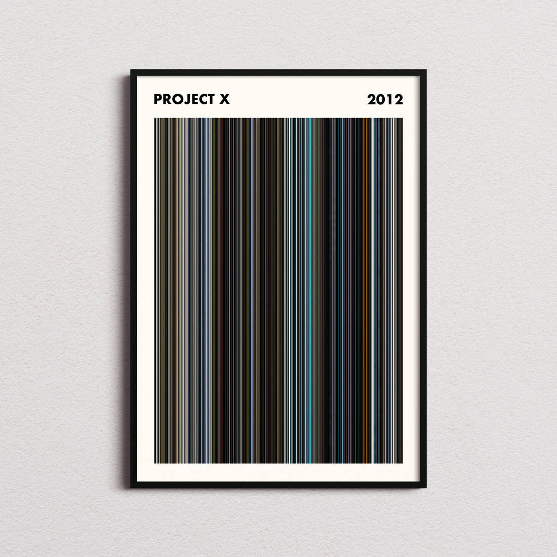 Project X Movie Barcode Poster - Simplified