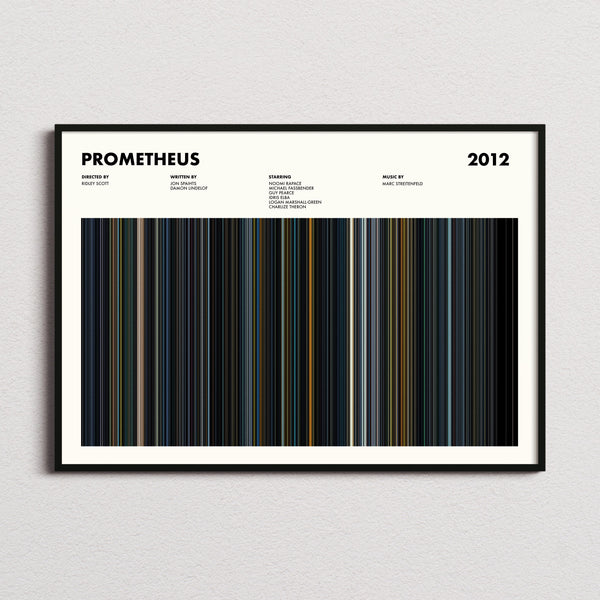 Prometheus Movie Barcode Poster