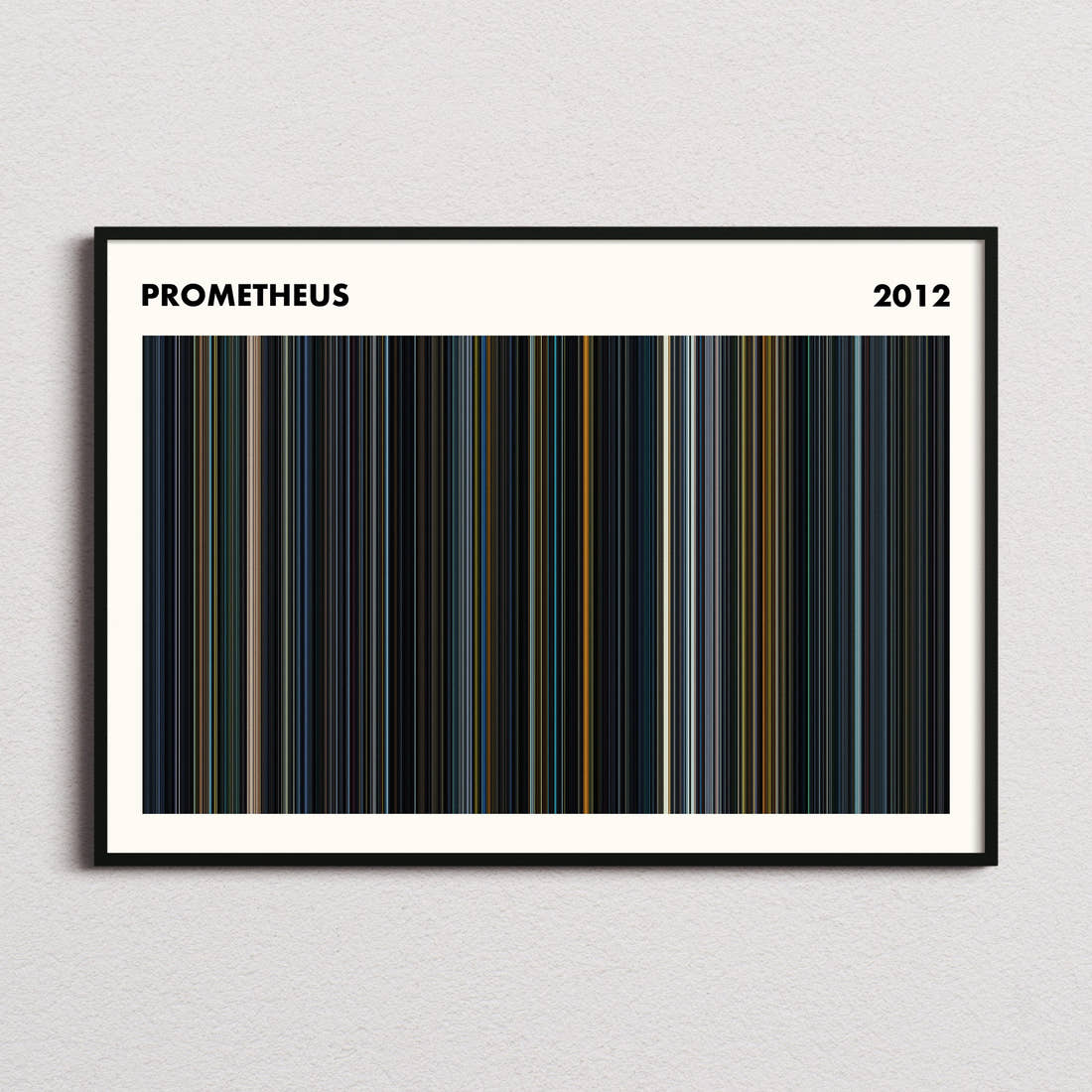 Prometheus Movie Barcode Poster - Simplified