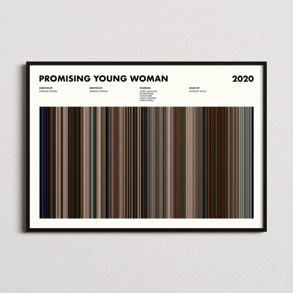 Promising Young Woman Movie Barcode Poster