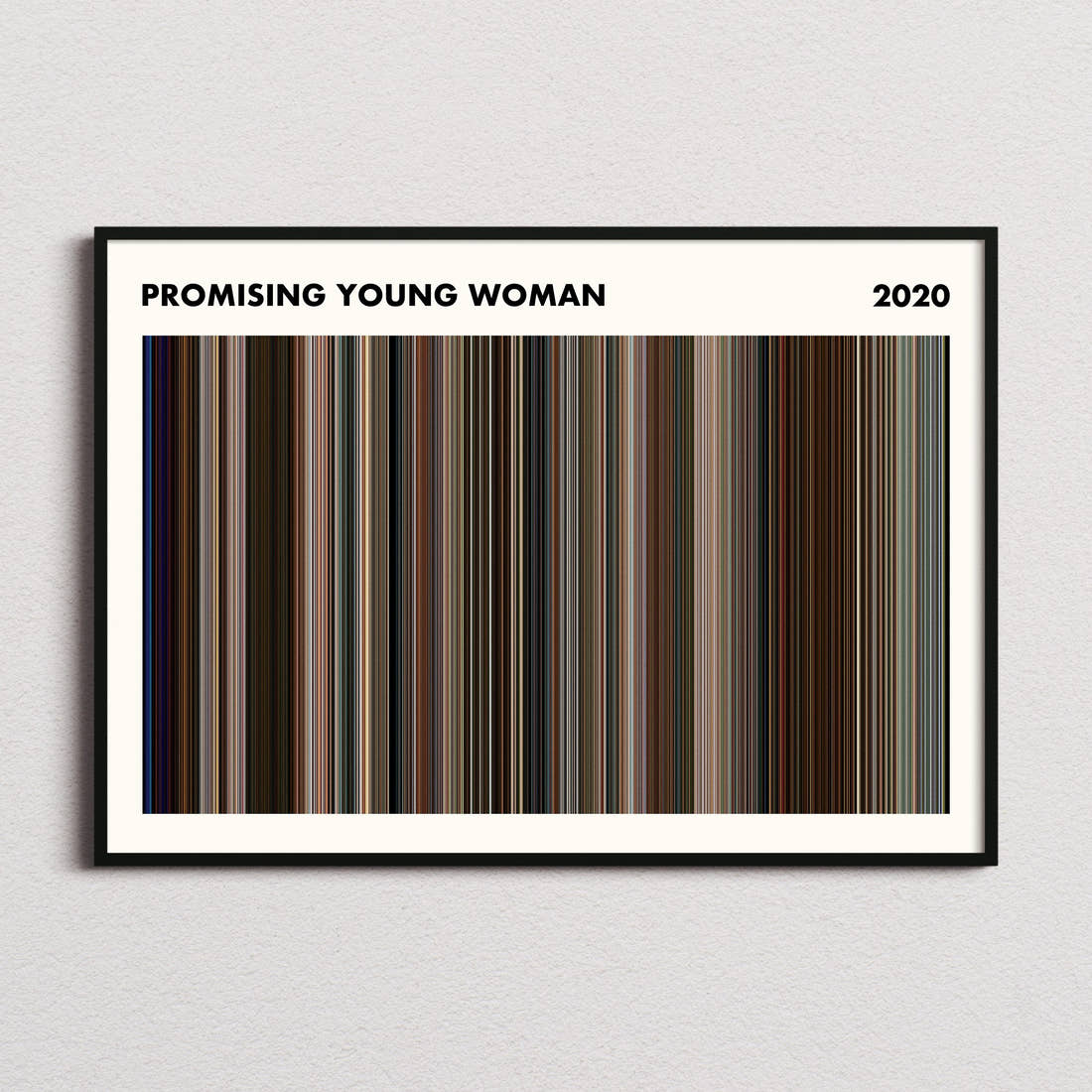 Promising Young Woman Movie Barcode Poster - Simplified
