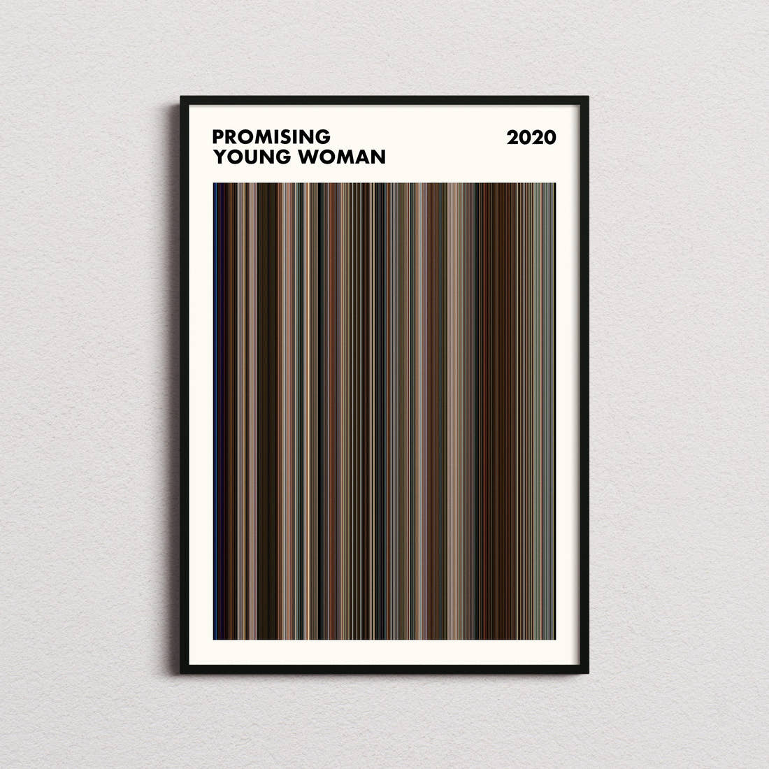 Promising Young Woman Movie Barcode Poster - Simplified