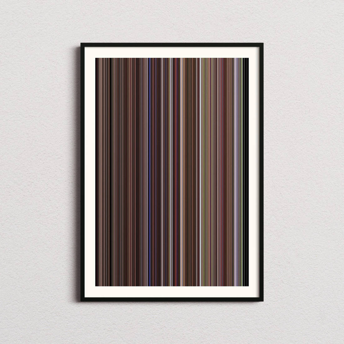 P.S. I Love You Movie Barcode Poster - Barcode Only