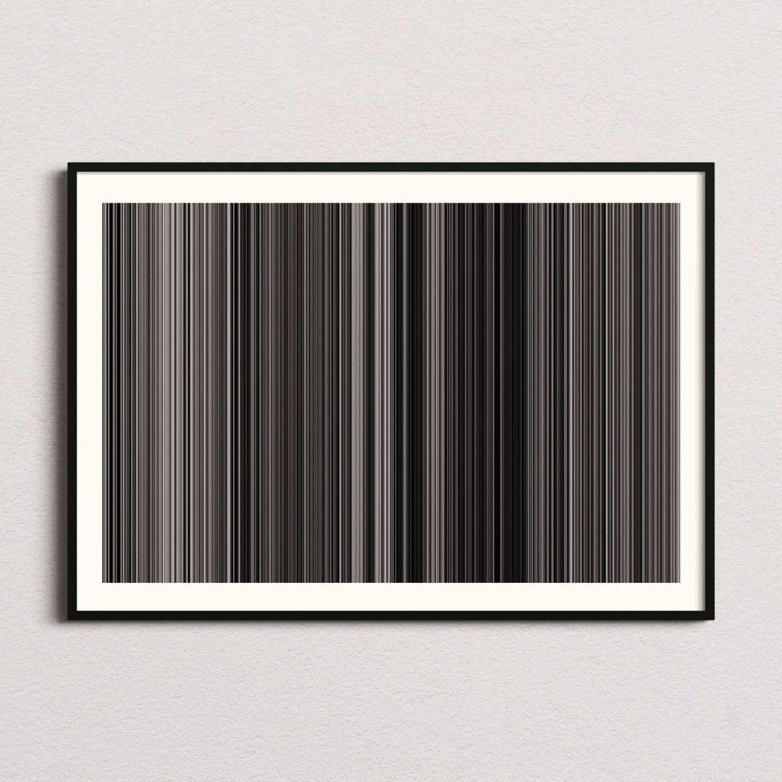 Psycho Movie Barcode Poster - Barcode Only
