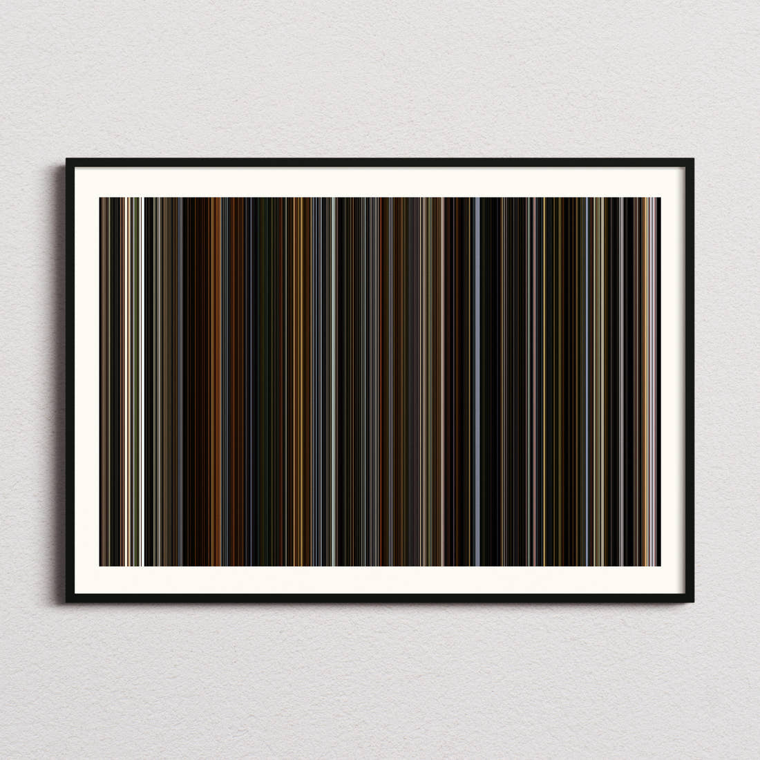 Public Enemies Movie Barcode Poster - Barcode Only