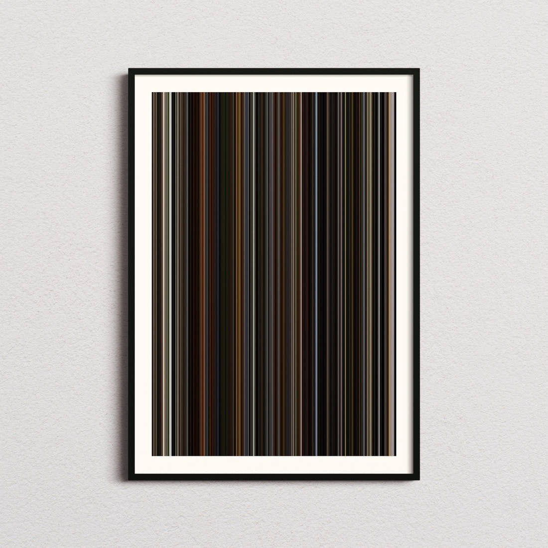 Public Enemies Movie Barcode Poster - Barcode Only
