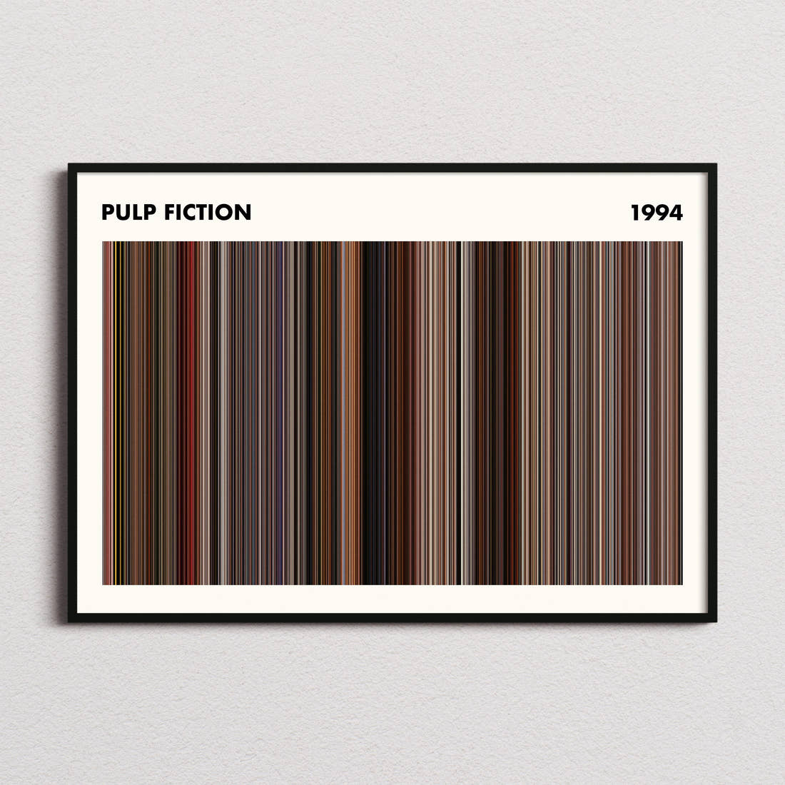 Pulp Fiction free A5 print — title, year and barcode