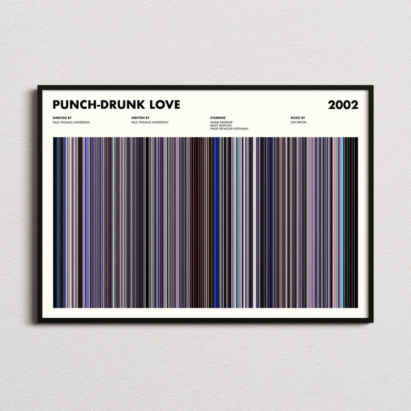 Punch Drunk Love Movie Barcode Poster