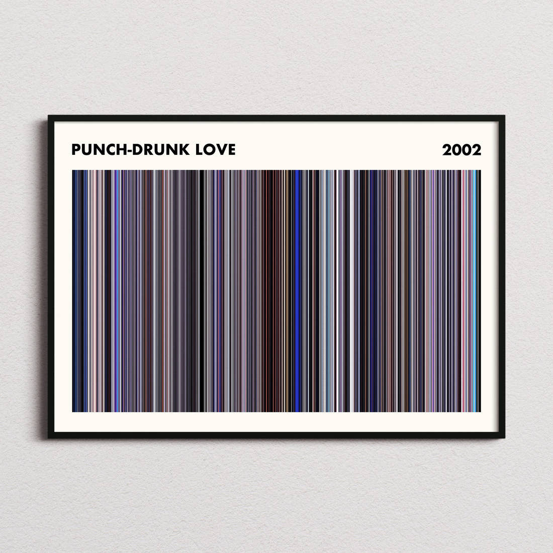 Punch-Drunk Love Movie Barcode Poster - Simplified