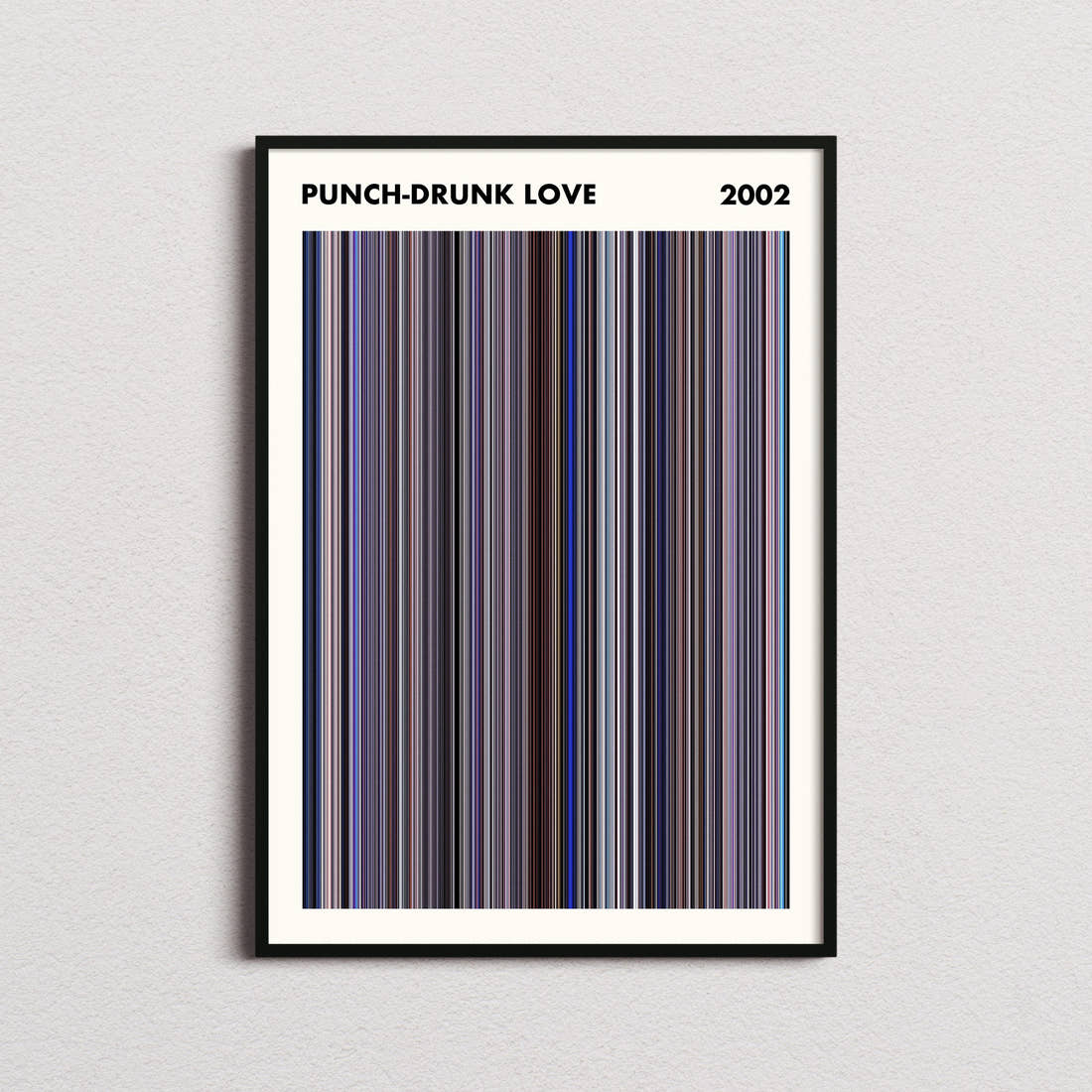 Punch-Drunk Love Movie Barcode Poster - Simplified