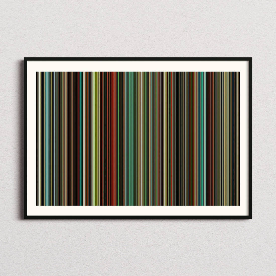 Push Movie Barcode Poster - Barcode Only