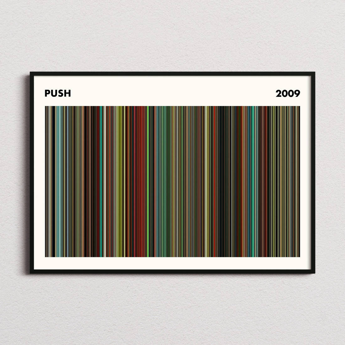 Push Movie Barcode Poster - Simplified