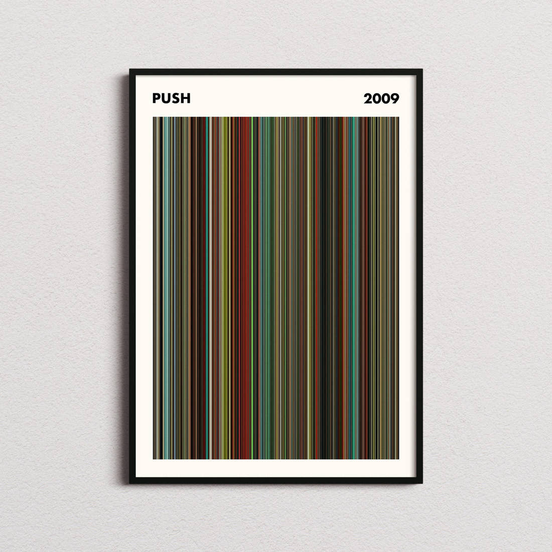 Push Movie Barcode Poster - Simplified