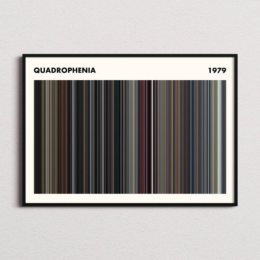Quadrophenia Movie Barcode Poster - Simplified