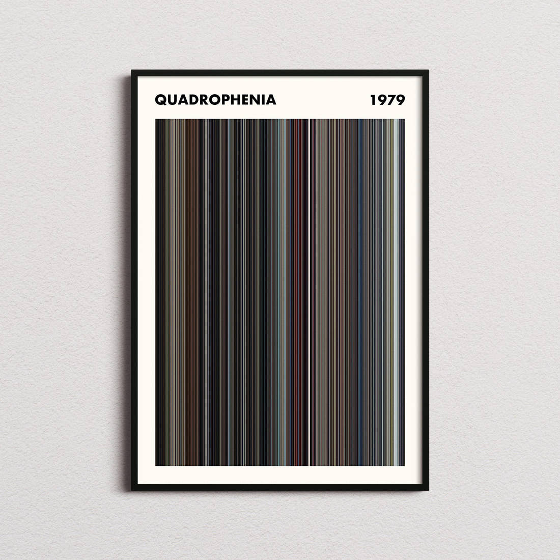Quadrophenia Movie Barcode Poster - Simplified