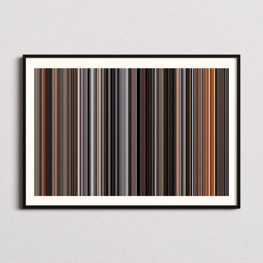 Quantum of Solace Movie Barcode Poster - Barcode Only