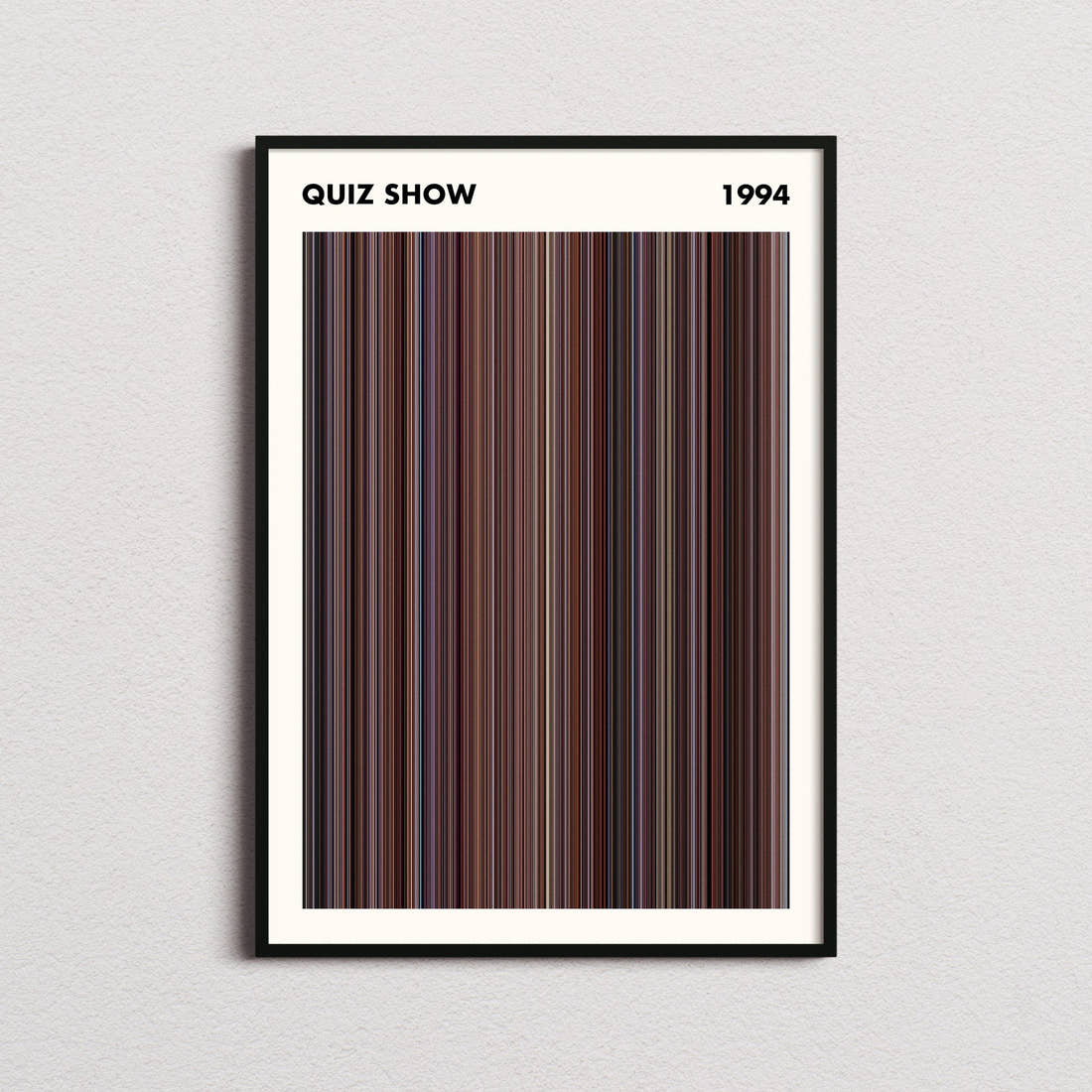 Quiz Show Movie Barcode Poster - Simplified