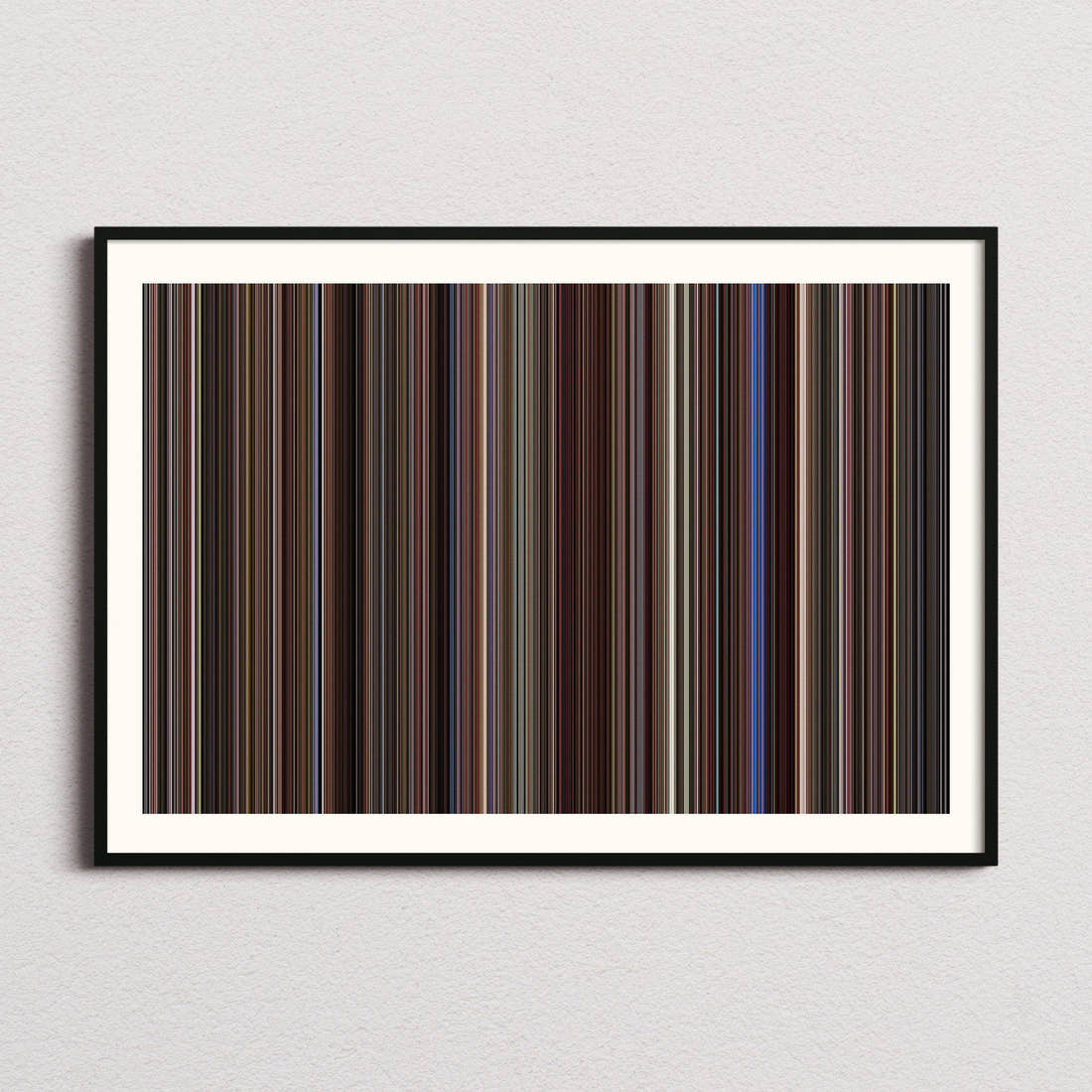 Rain Man Movie Barcode Poster - Barcode Only