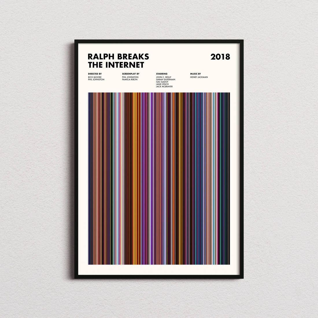 Ralph Breaks the Internet Movie Barcode Poster