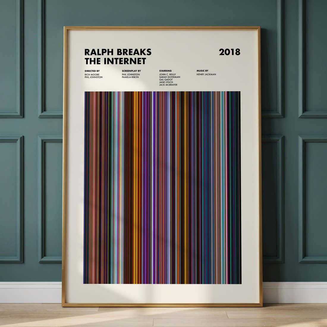 Ralph Breaks the Internet Movie Barcode Poster