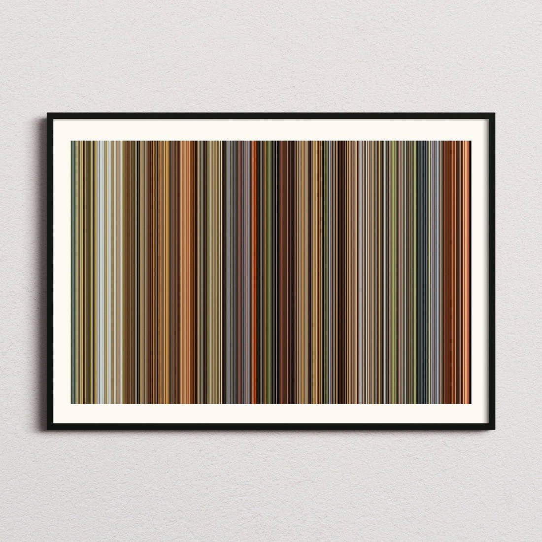 Ran Movie Barcode Poster - Barcode Only