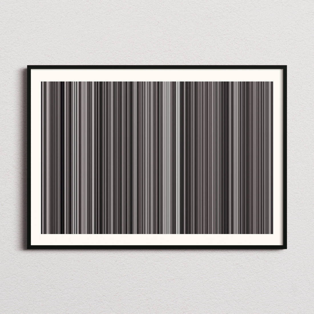 Rashomon Movie Barcode Poster - Barcode Only