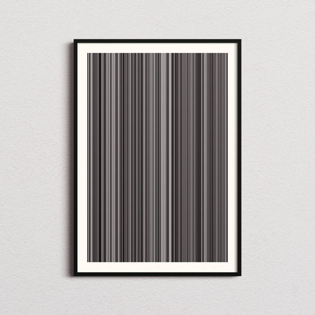 Rashomon Movie Barcode Poster - Barcode Only