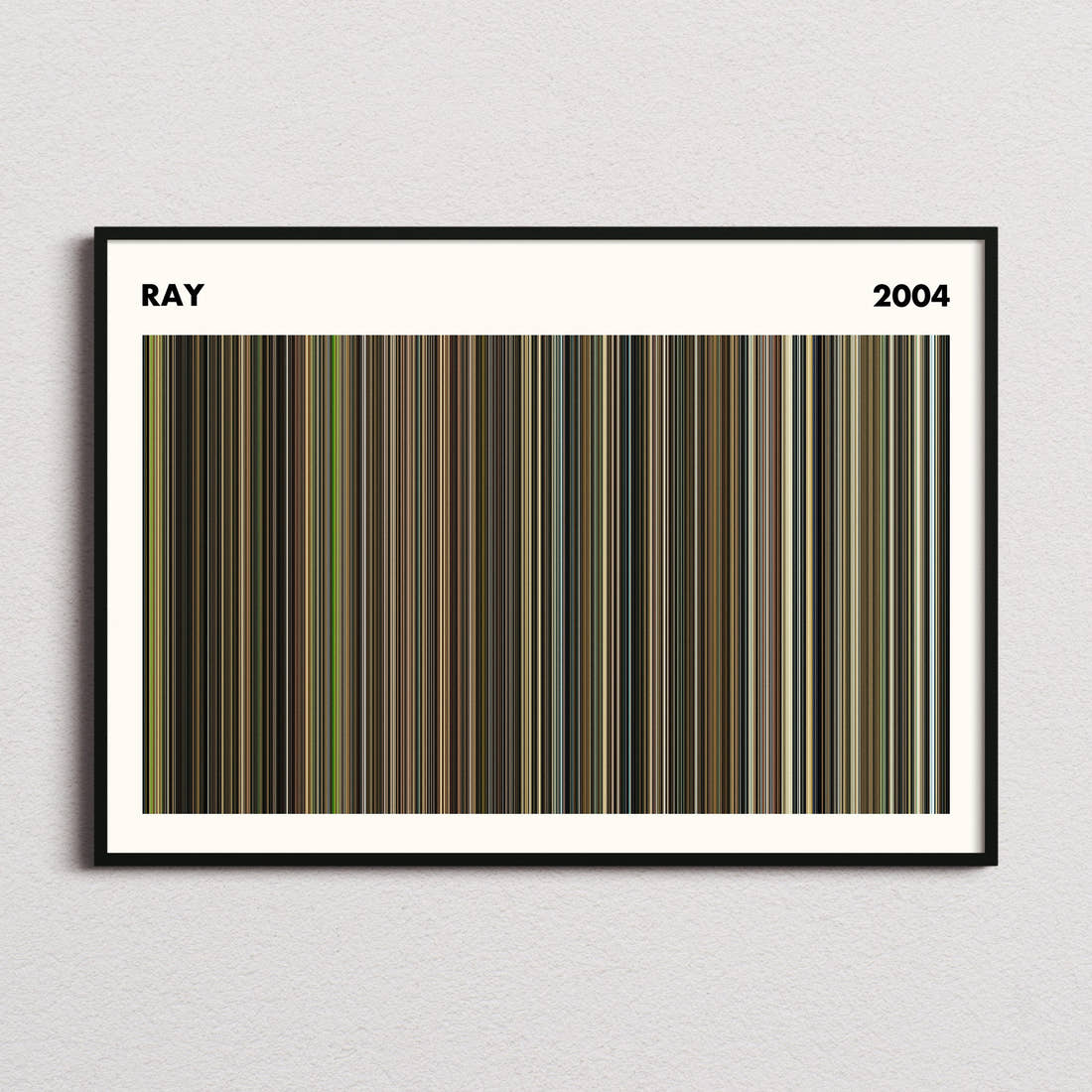 Ray Movie Barcode Poster - Simplified