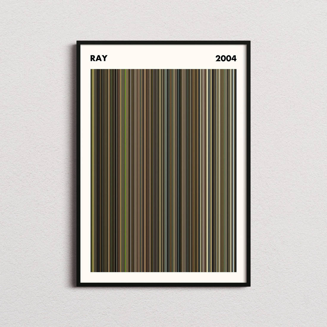 Ray Movie Barcode Poster - Simplified