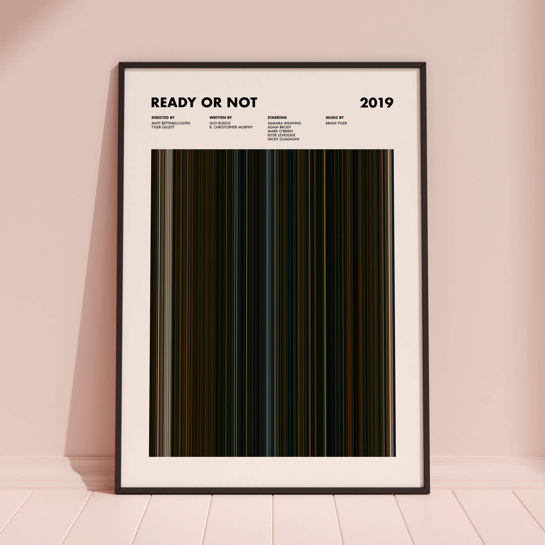 Ready or Not Movie Barcode Poster