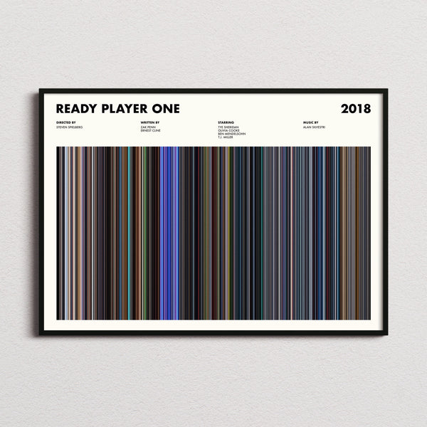 Ready Player One Movie Barcode Poster