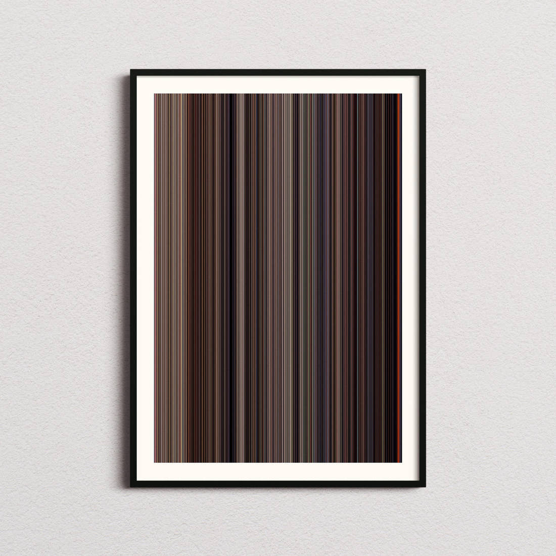 Rear Window Movie Barcode Poster - Barcode Only