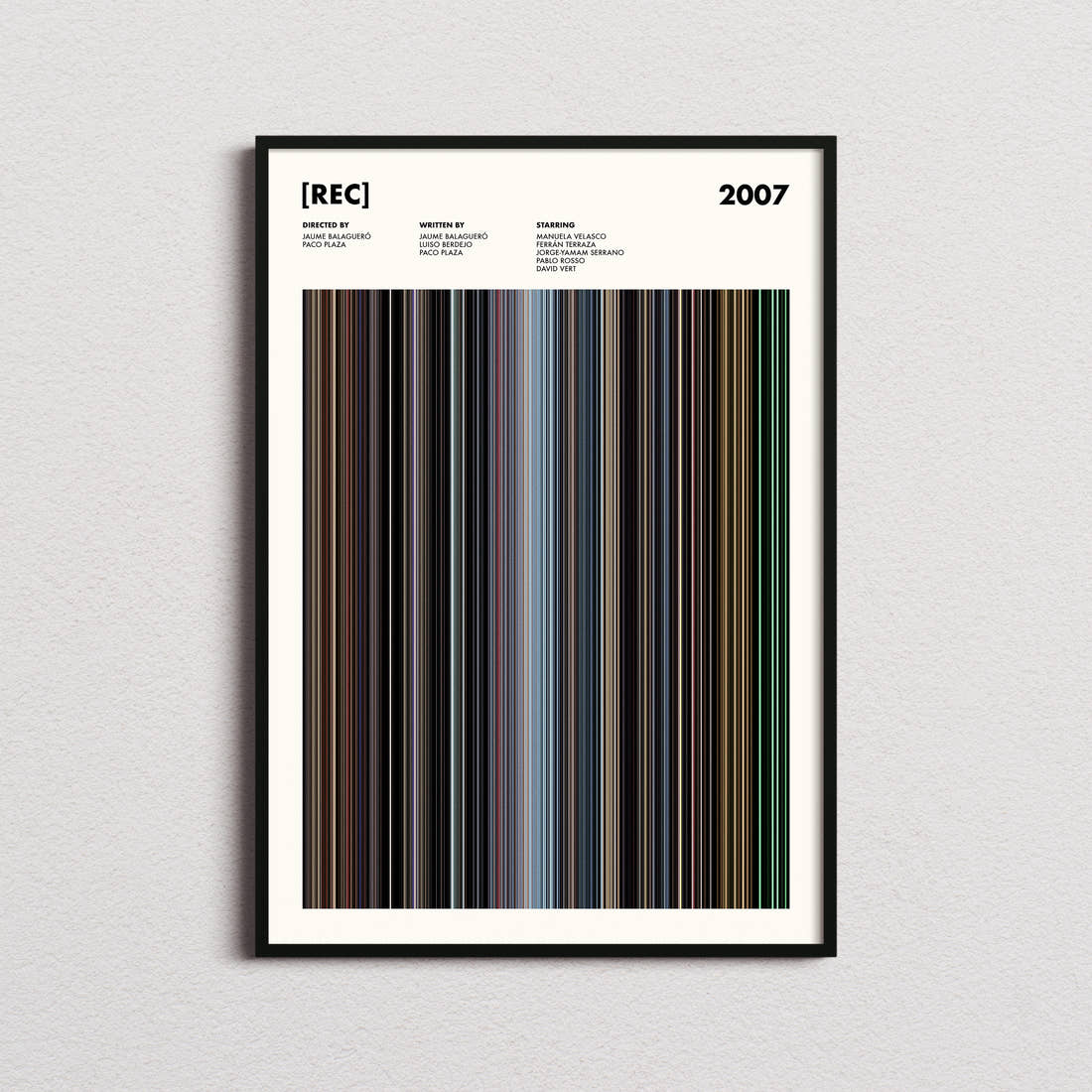 [REC] Movie Barcode Poster