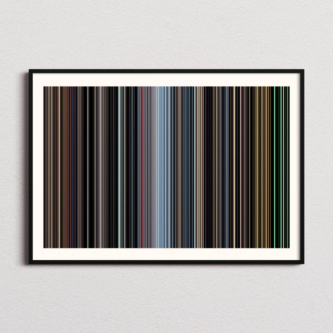 [REC] Movie Barcode Poster - Barcode Only