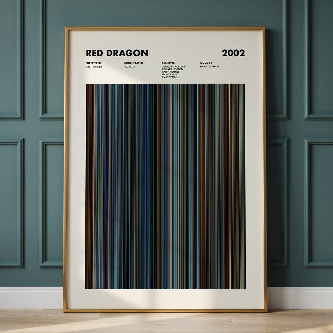 Red Dragon Movie Barcode Poster