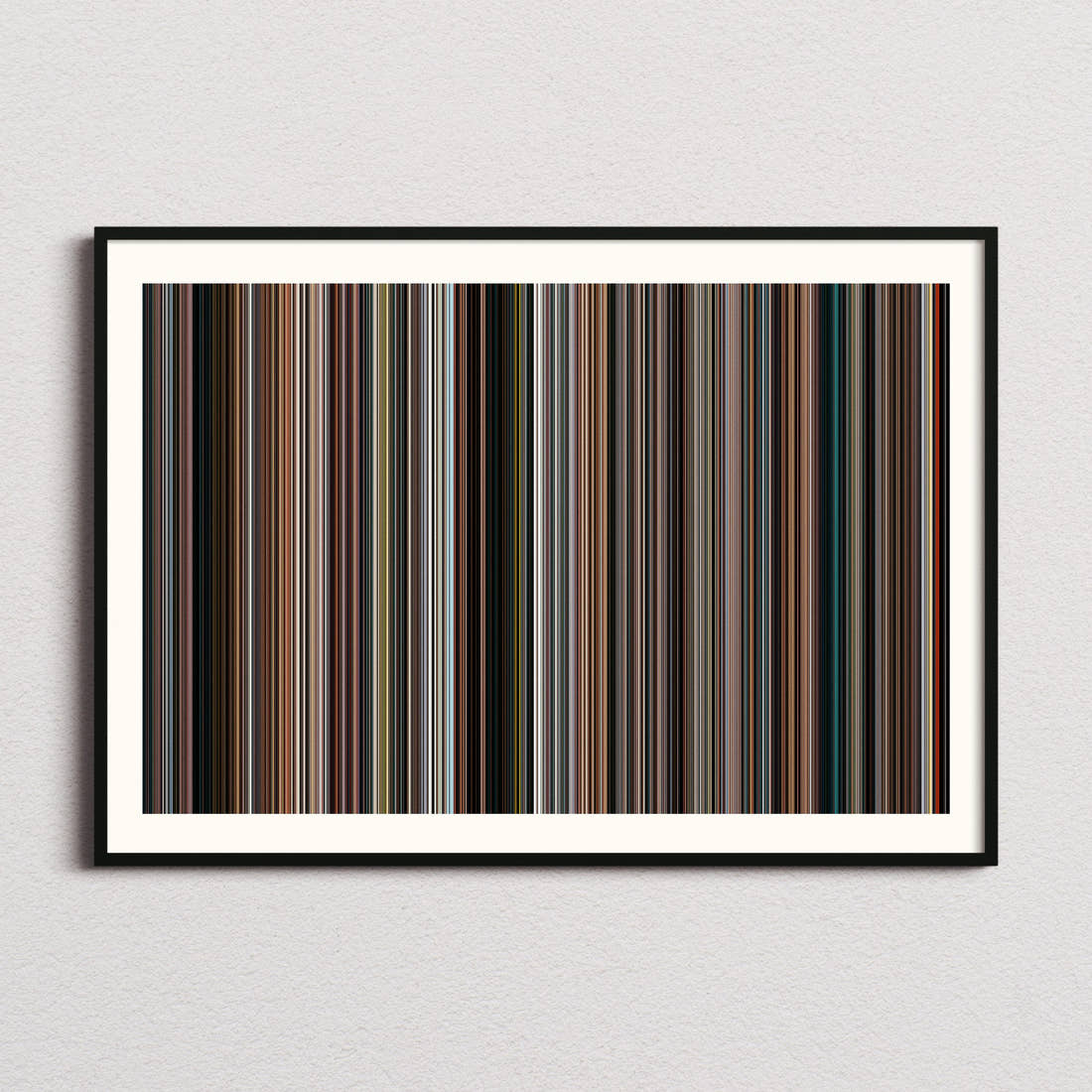 Red Movie Barcode Poster - Barcode Only