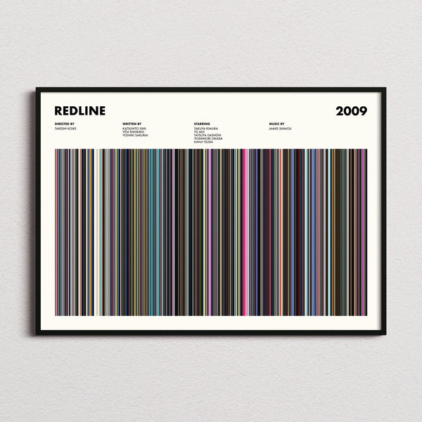 Redline (2009) Movie Barcode Poster