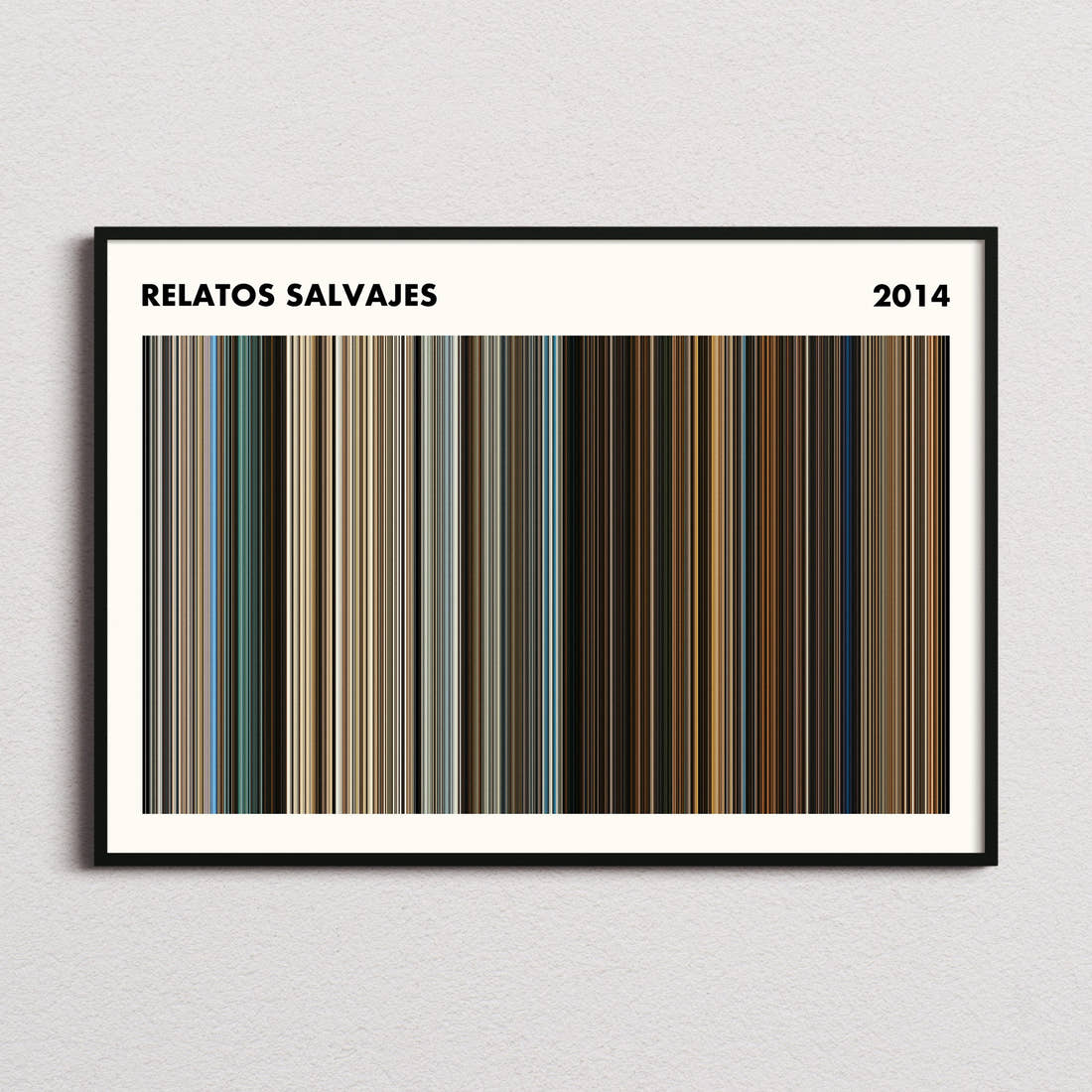 Relatos Salvajes Movie Barcode Poster - Simplified