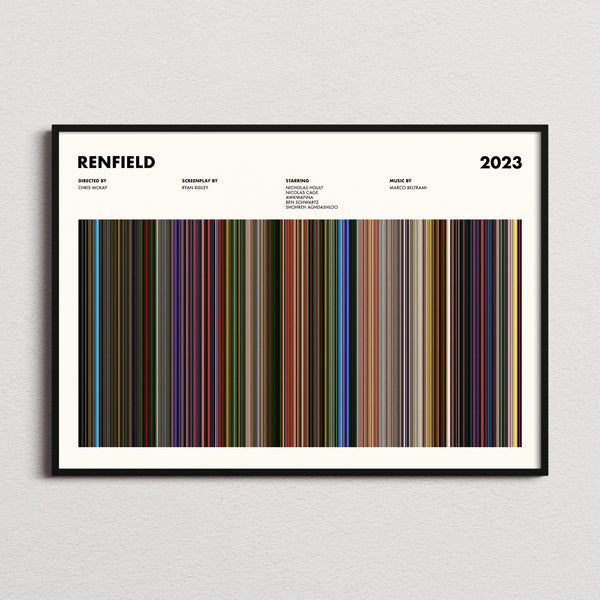 Renfield Movie Barcode Poster