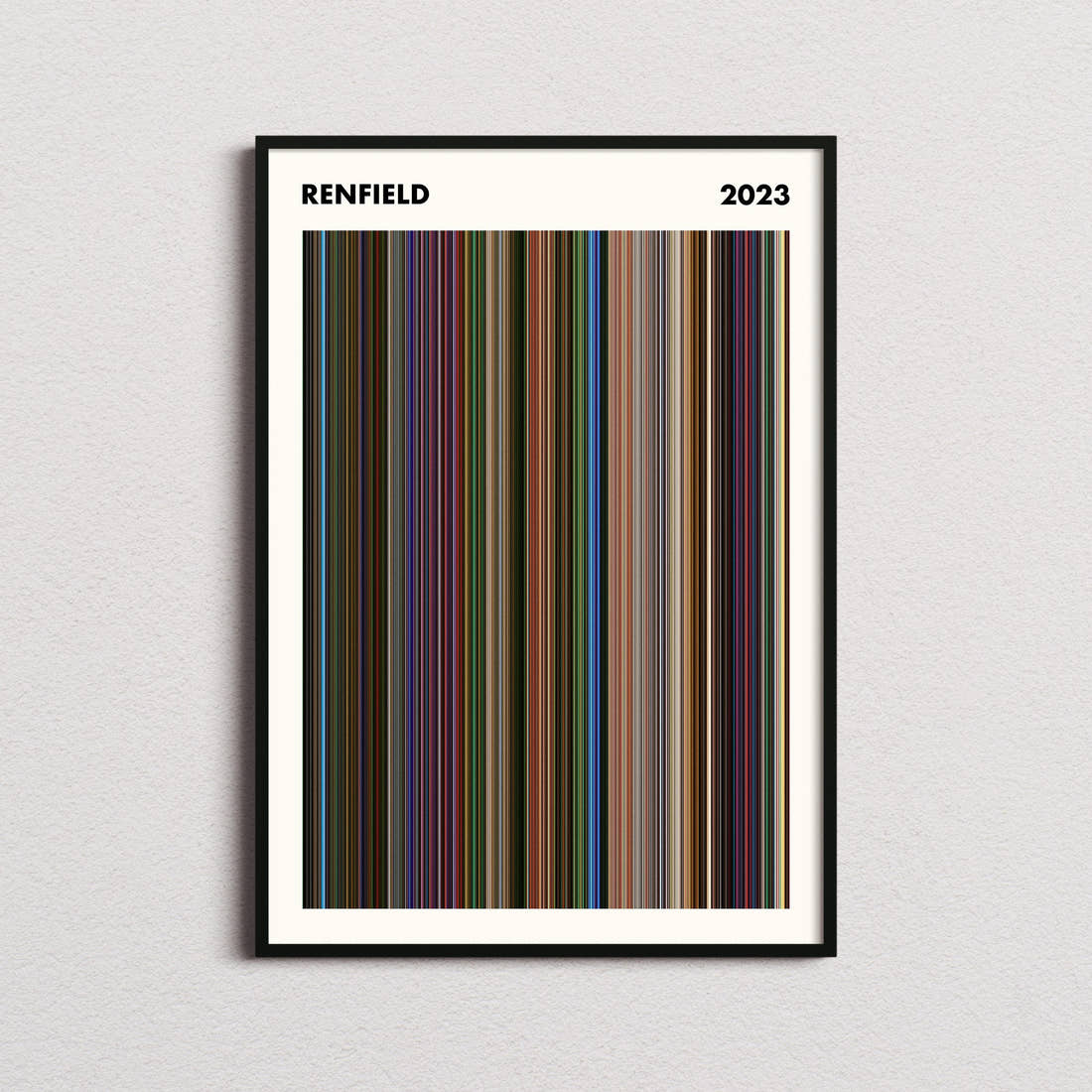 Renfield Movie Barcode Poster - Simplified