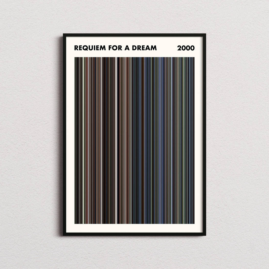Requiem for a Dream Movie Barcode Poster - Simplified