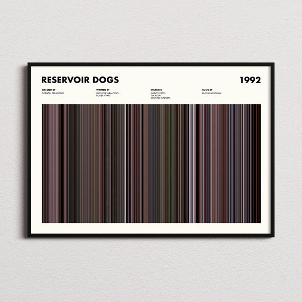 Reservoir Dogs Movie Barcode Poster