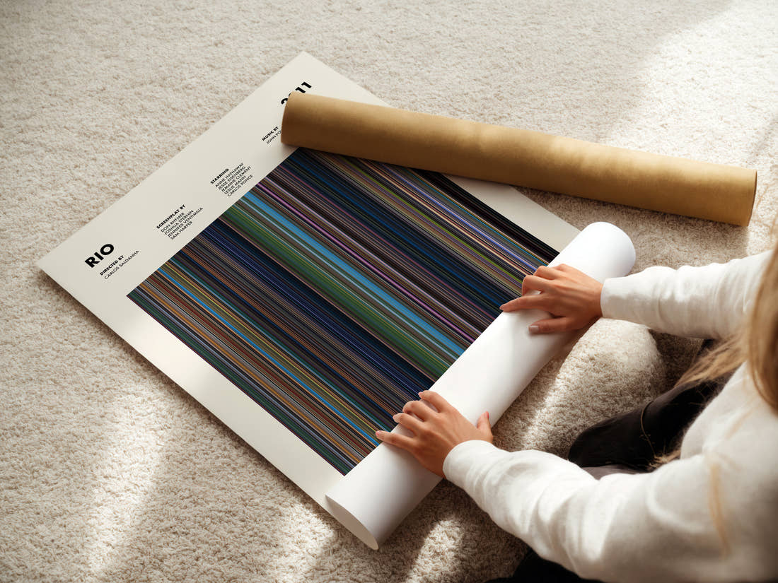 Rio Movie Barcode Poster