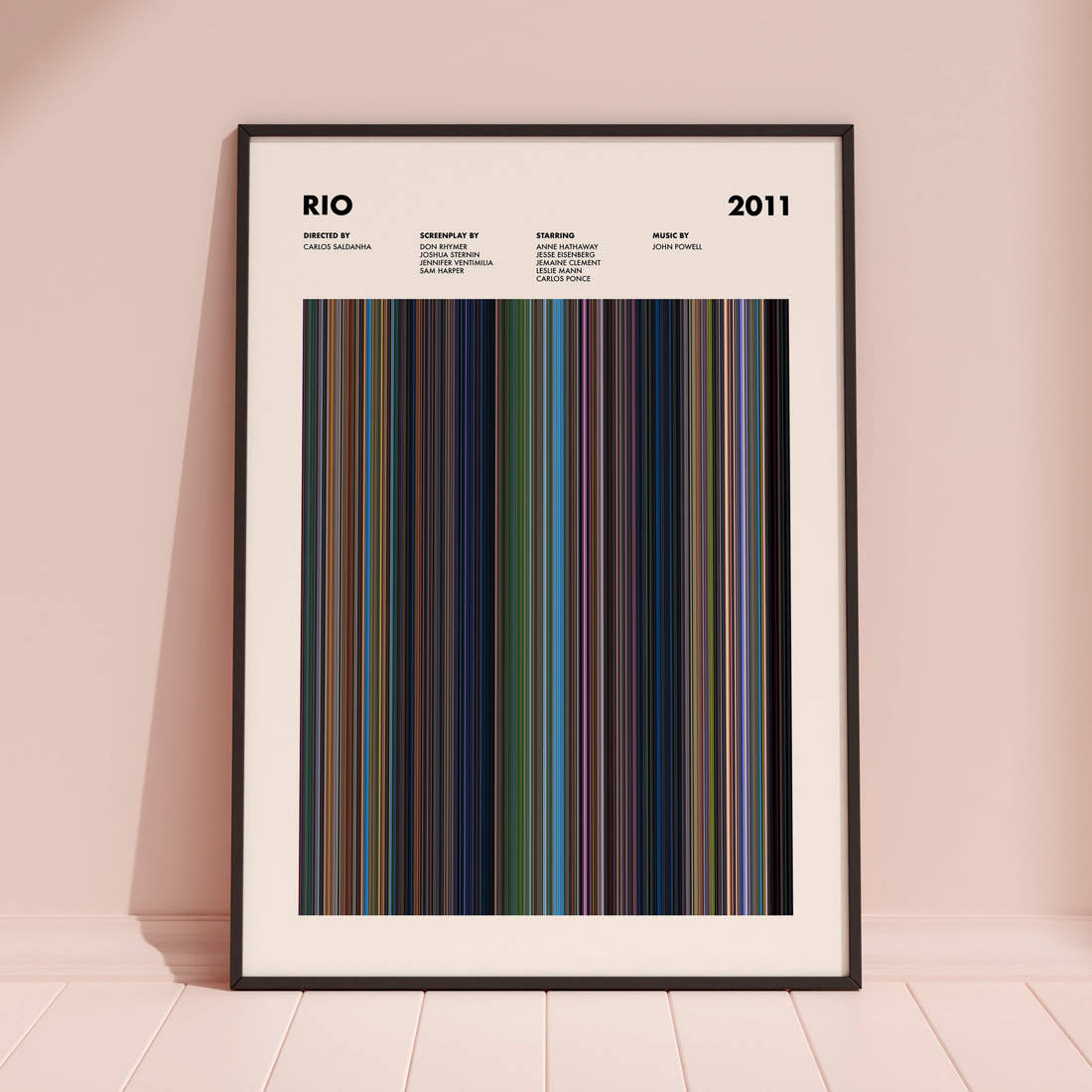 Rio Movie Barcode Poster