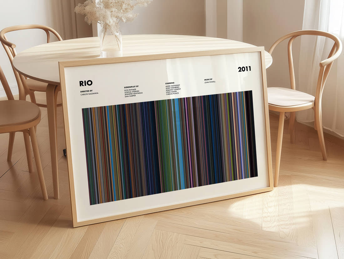 Rio Movie Barcode Poster