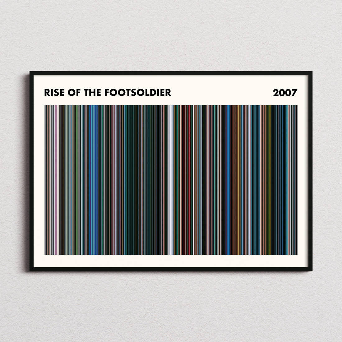 Rise of the Footsoldier Movie Barcode Poster - Simplified