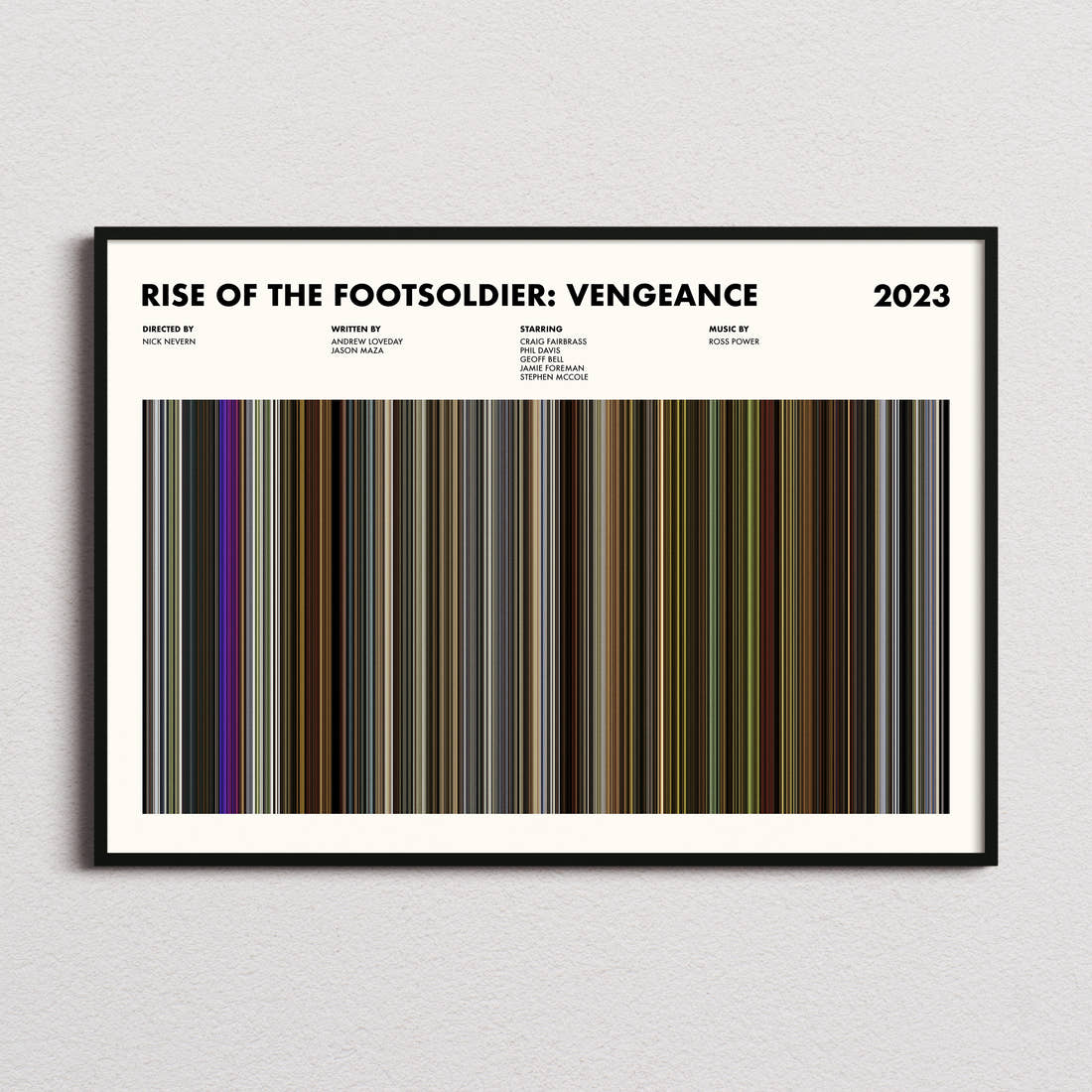 Rise of the Footsoldier: Vengeance Movie Barcode Poster